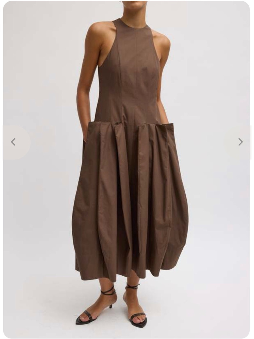 Tibi Pinched Pleat Dress